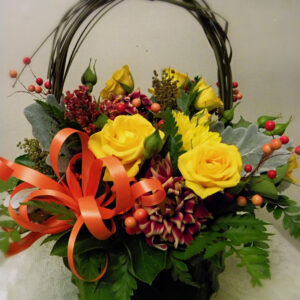 native american flower basket