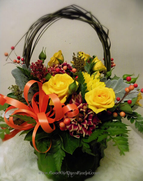 native american flower basket