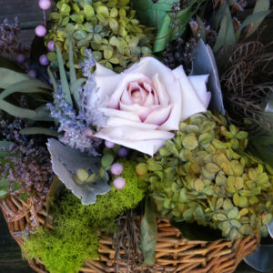 dried flower basket