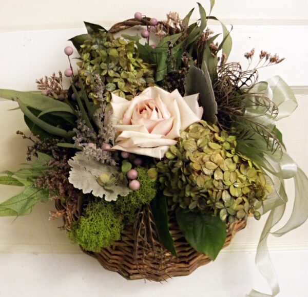 dried flower basket