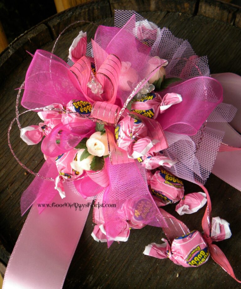 Birthday 1950’s Candy Corsages Candy Lapels Good Old Days Florist