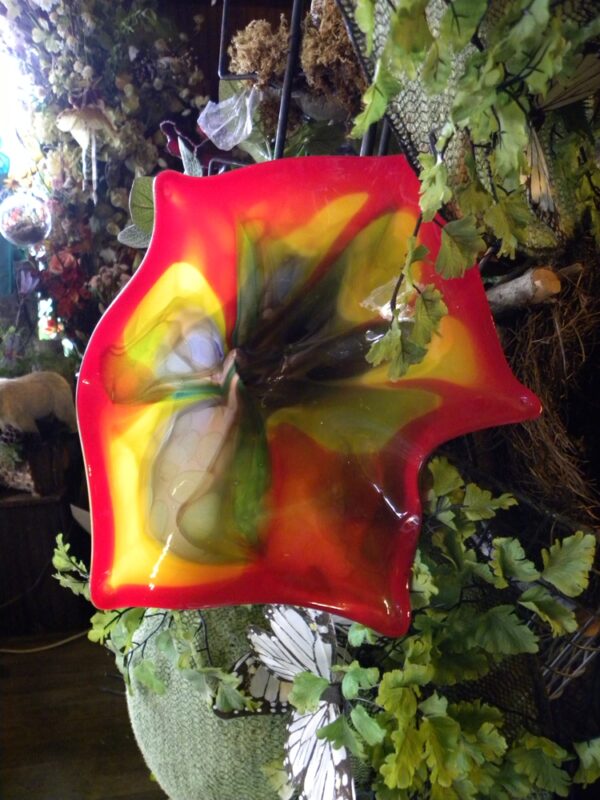 art glass flower