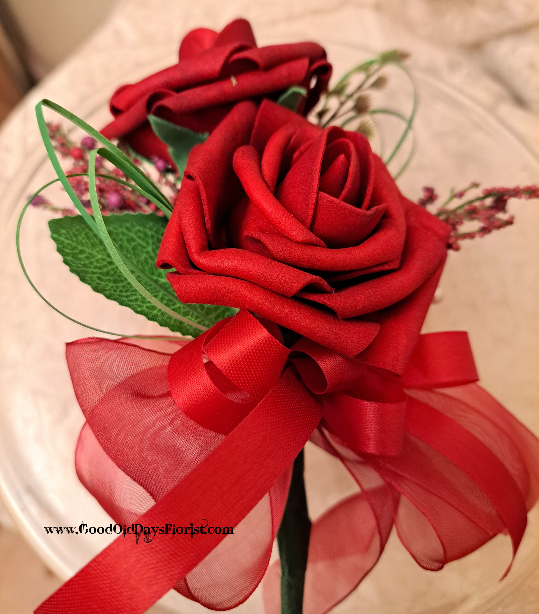Real Touch Artificial Rose Corsage - Image 3