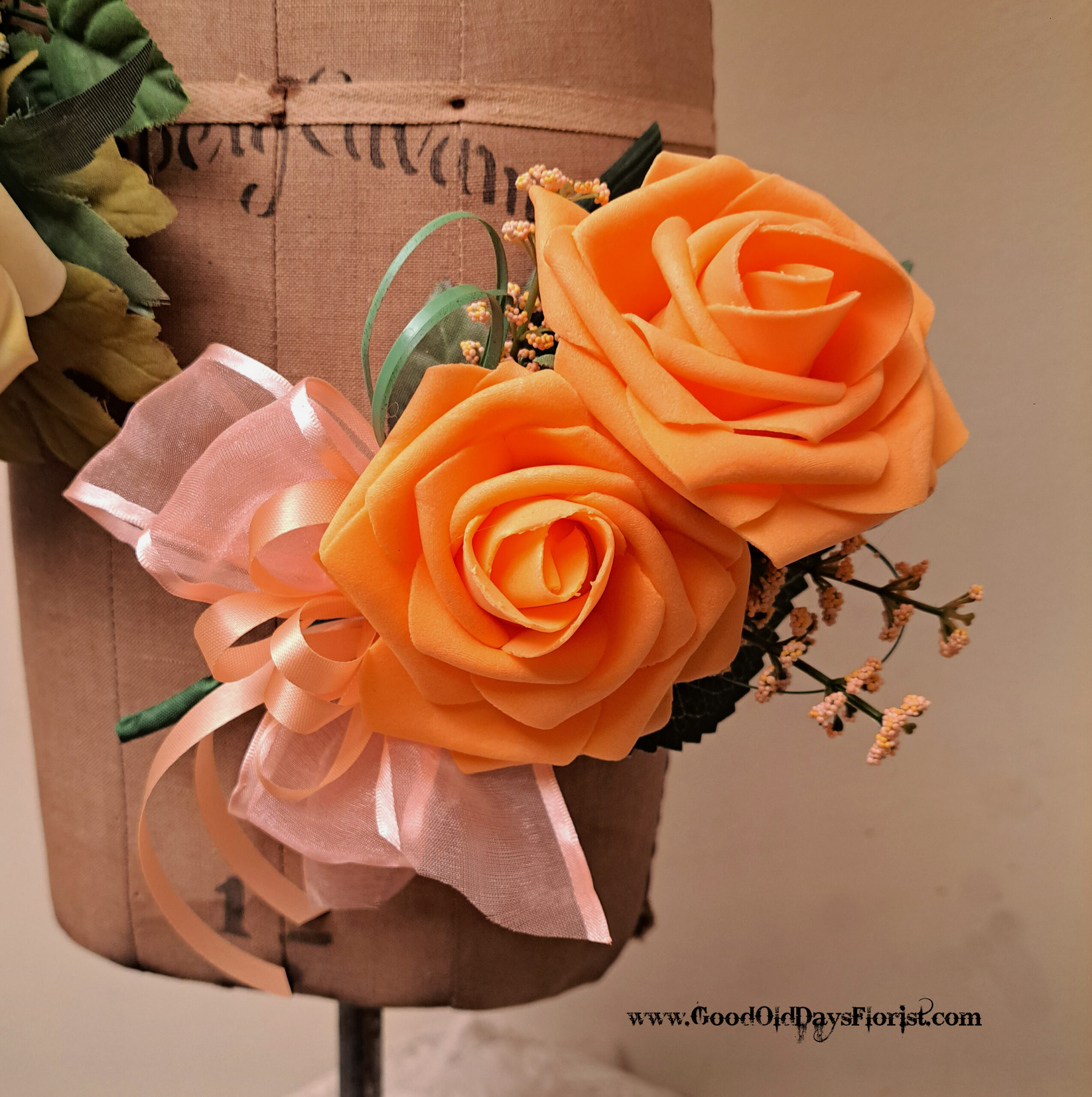 artificial rose corsage